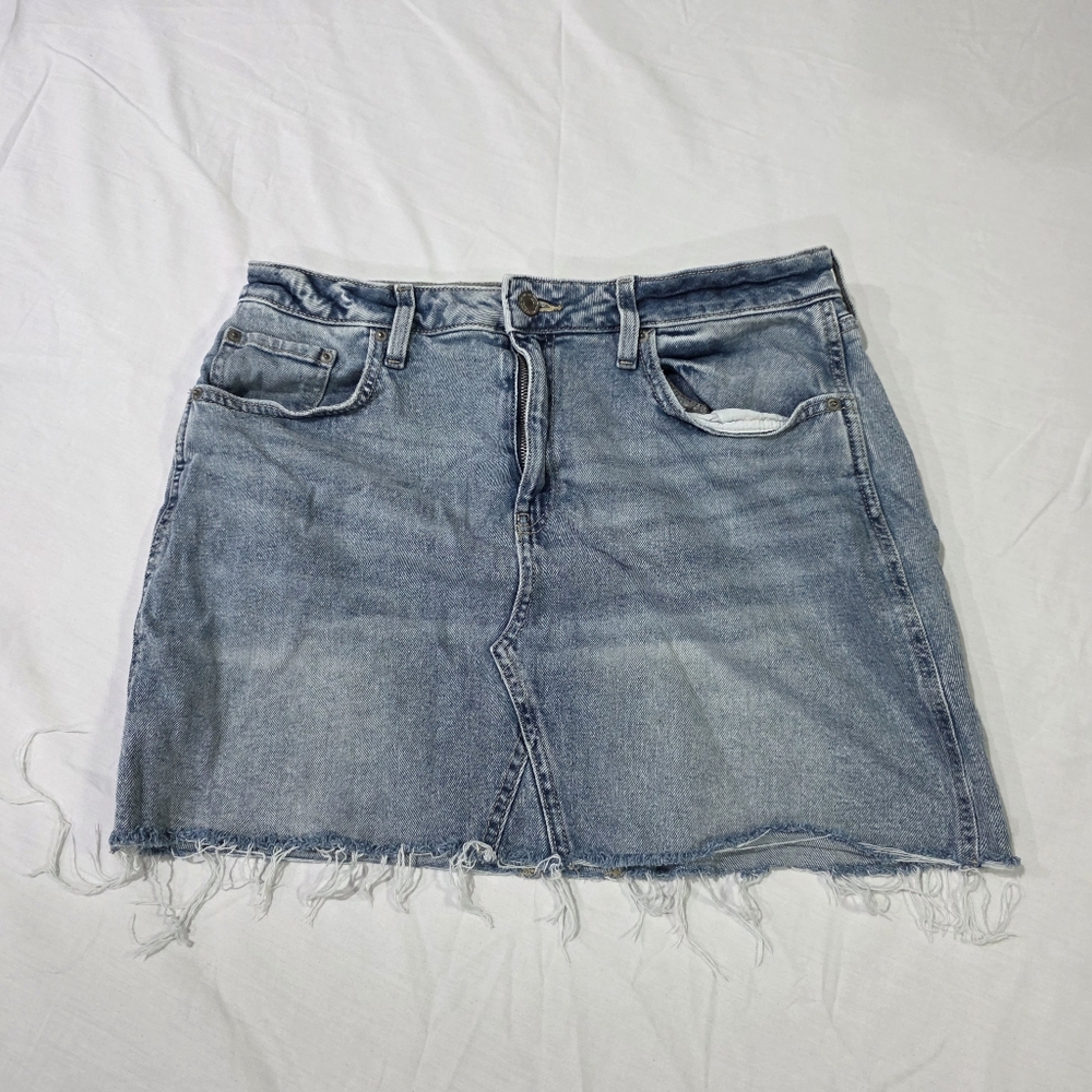 SO Classic Mini Skirt Frayed Raw Hem Streetwear Festival Indie Sleaze. 13/32